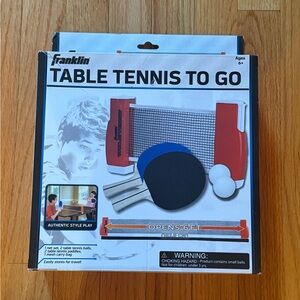 Franklin Table Tennis To Go Portable Set - Red & Blue